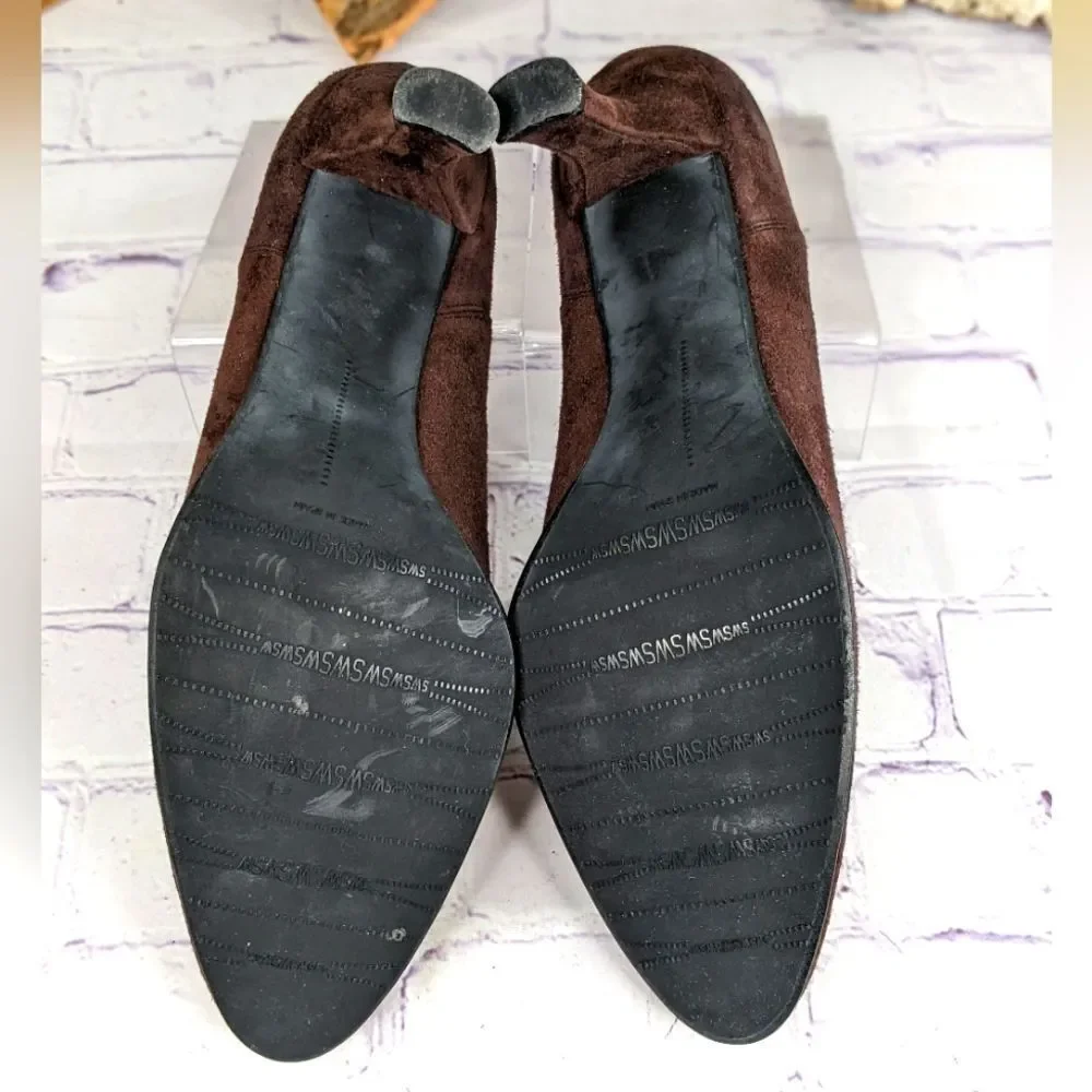 Stuart Weitzman Suede Ankle Bootie Shooties